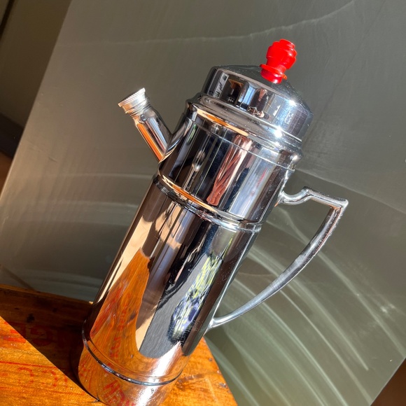 Vintage 1930s Art Deco Derby Shelton Chrome Cocktail Shaker - Picture 2 of 9